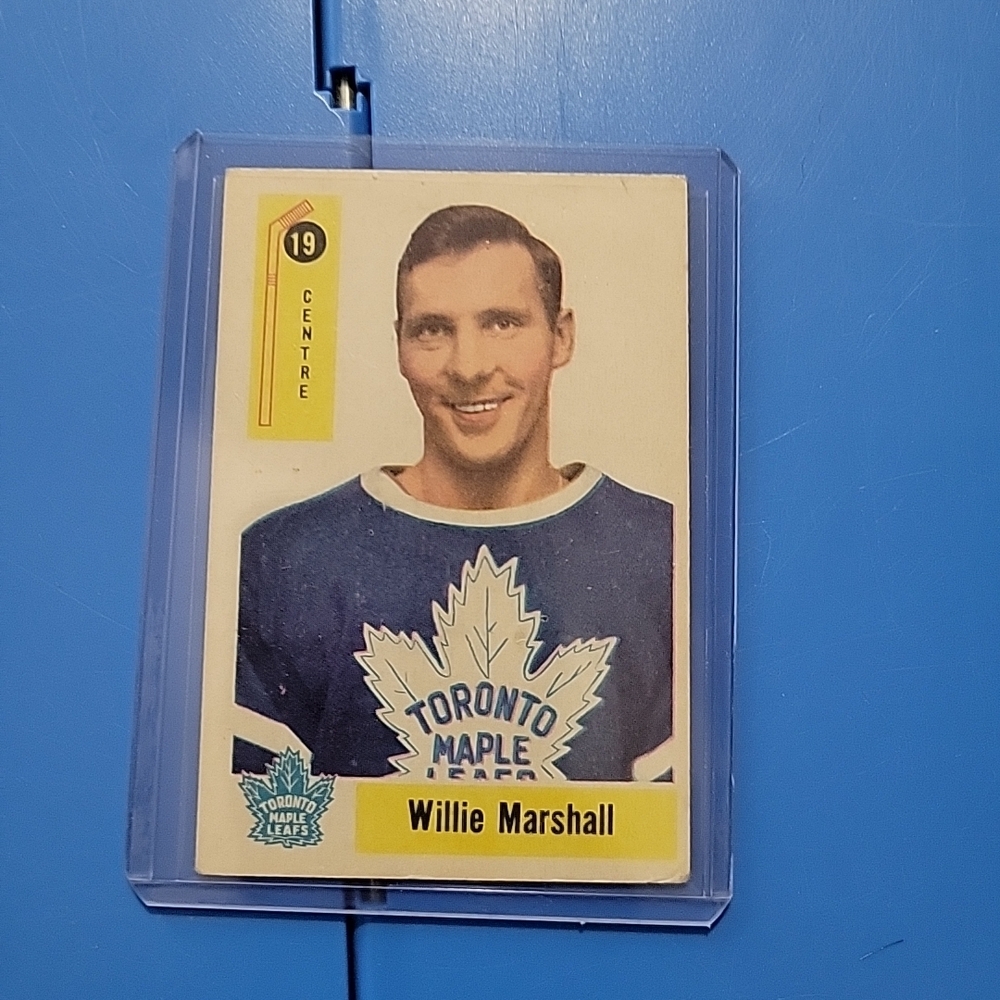1958-59 Parkhurst hockey card #19 Willie Marshall